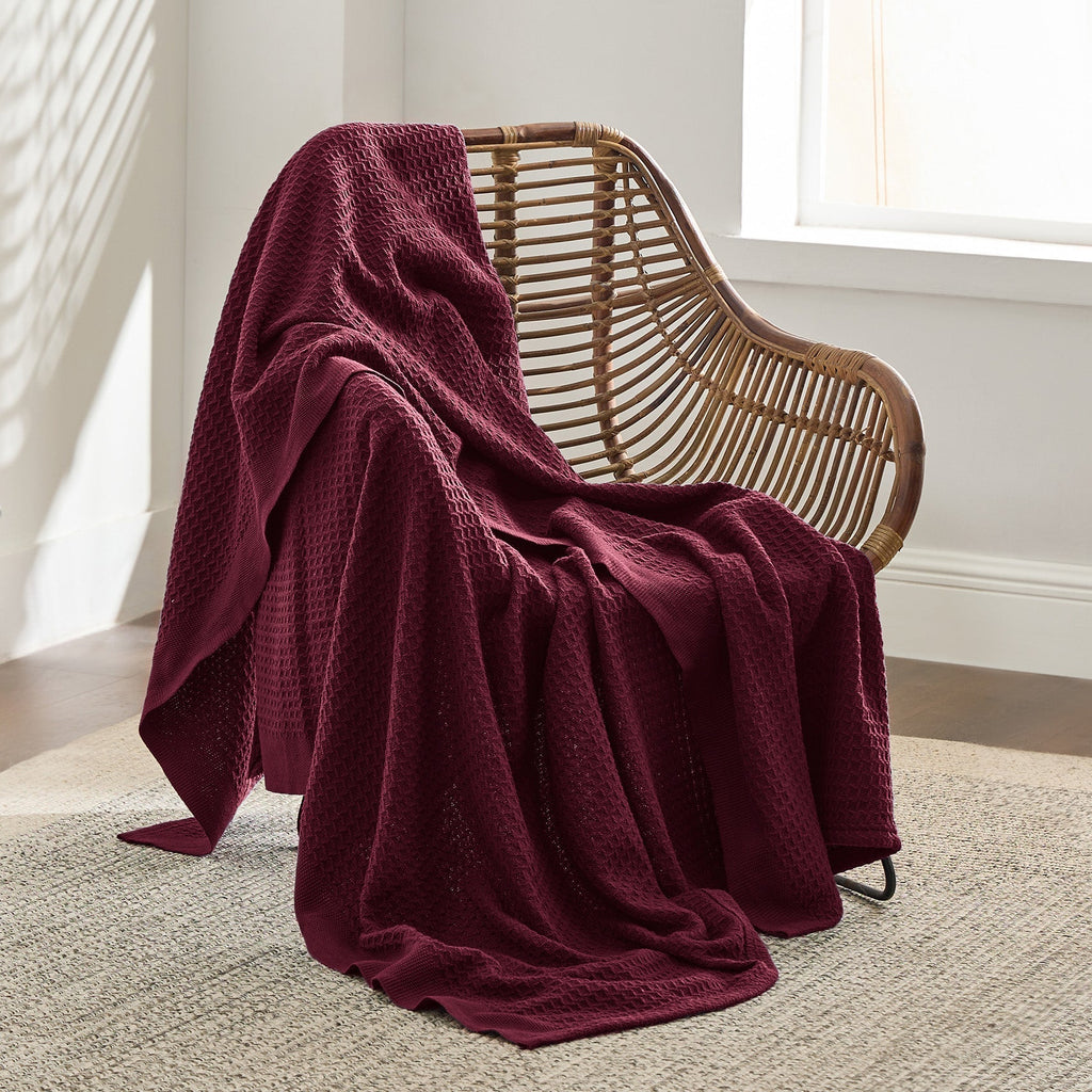 Cotton Waffle Weave Blanket