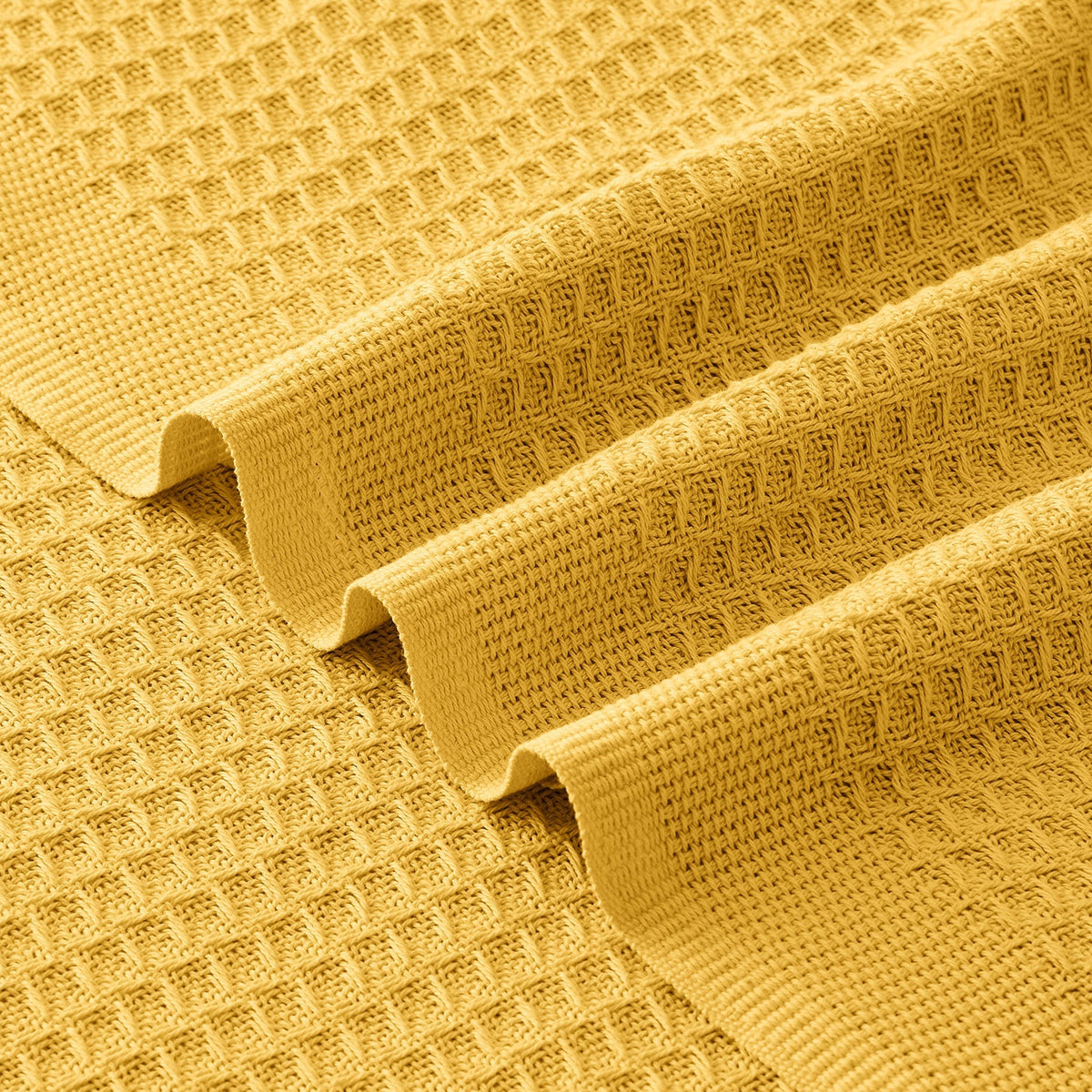 Cotton Waffle Weave Blanket