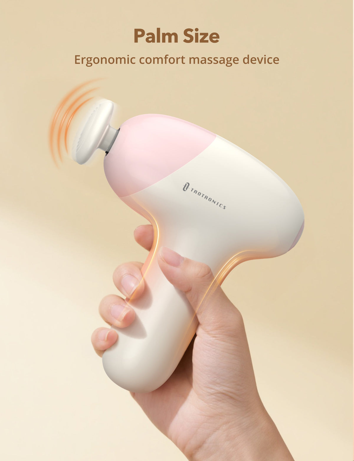 Massage Gun, Deep Tissue Percussion Muscle Massager Handheld Cordless Back Massager with 5 Speeds and 4 Heads(Pink) wm