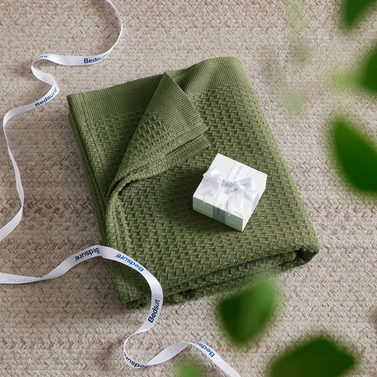 Cotton Waffle Weave Blanket