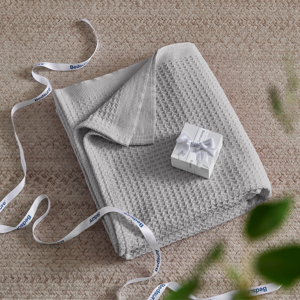 Cotton Waffle Weave Blanket