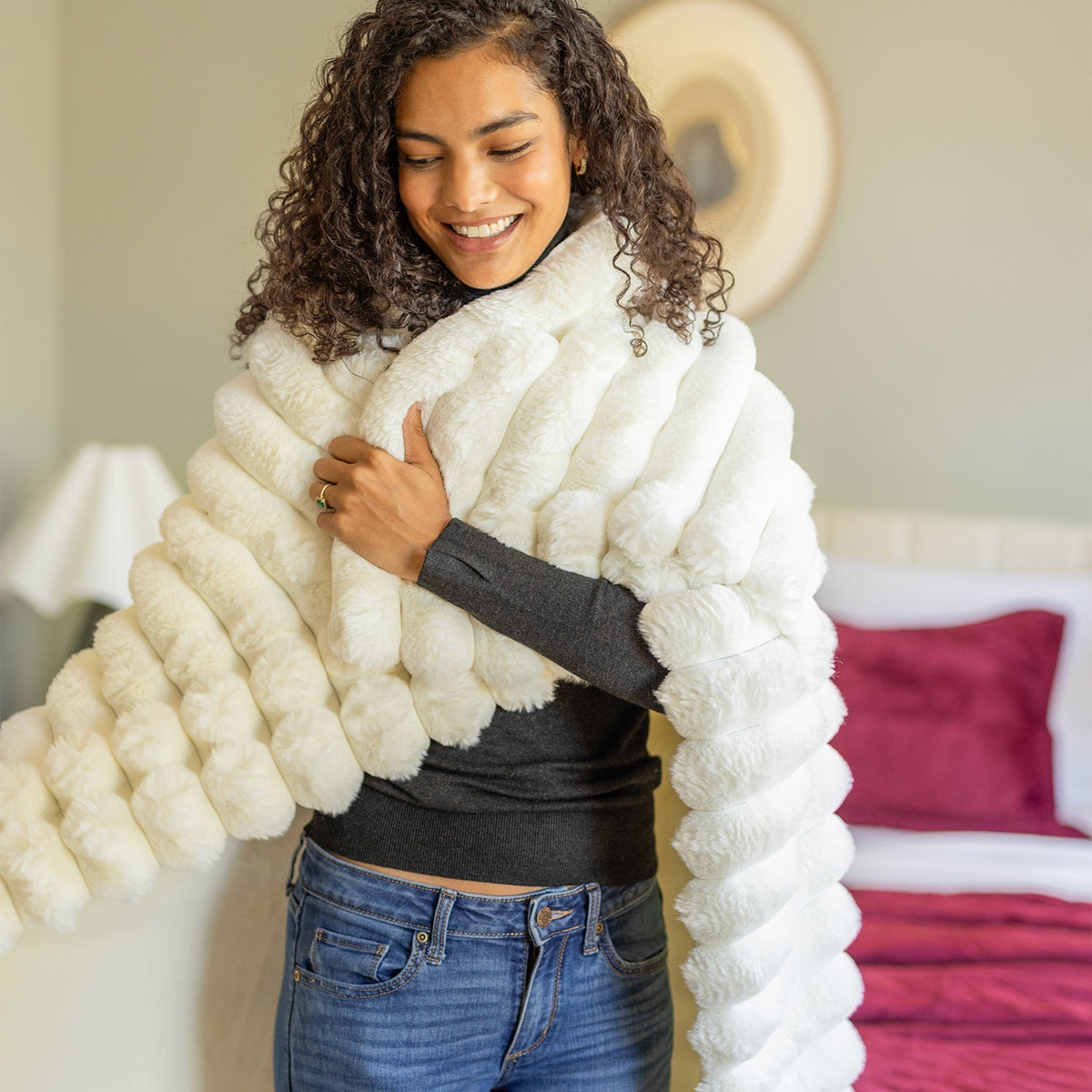 Acadia Faux Fur Throw