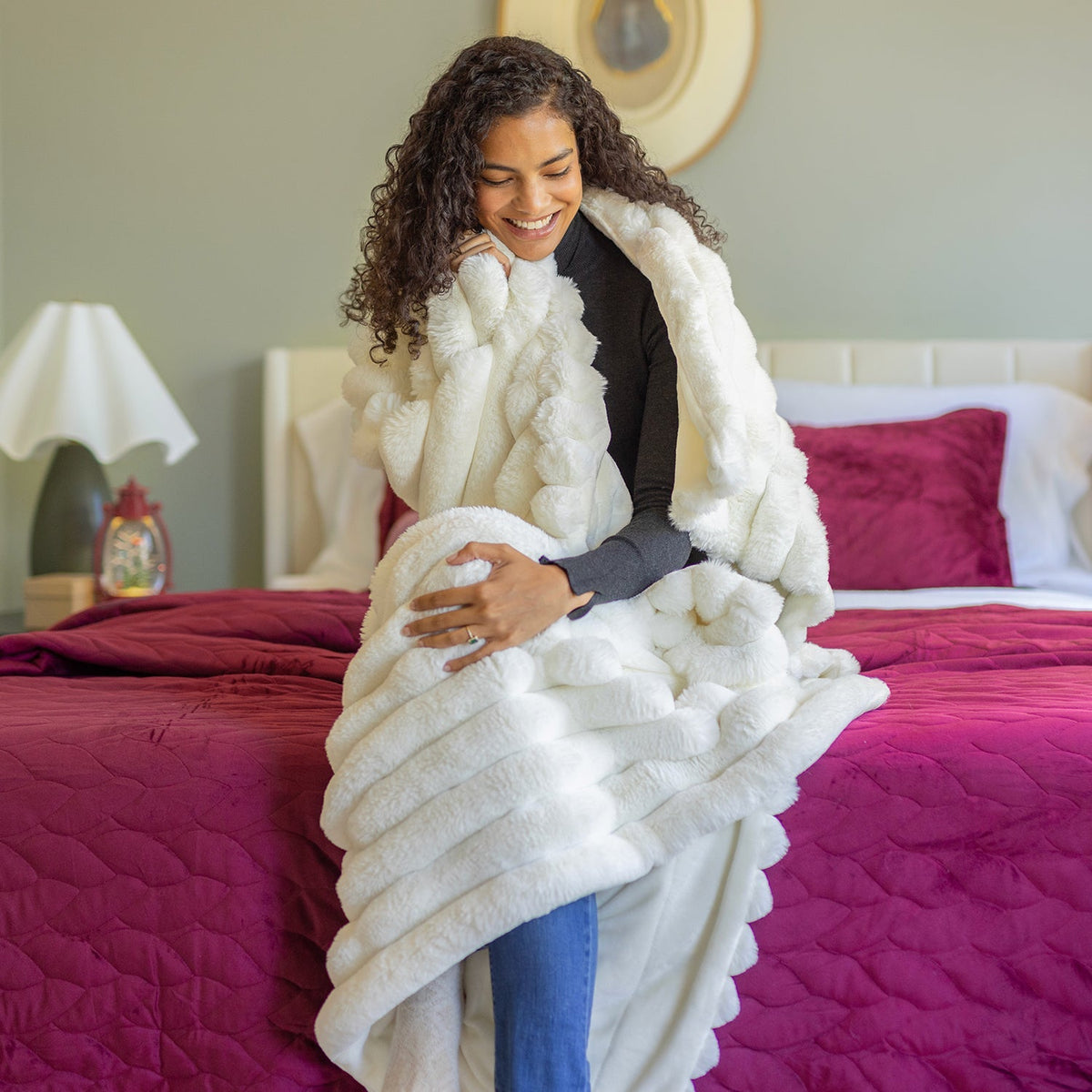 Acadia Faux Fur Throw