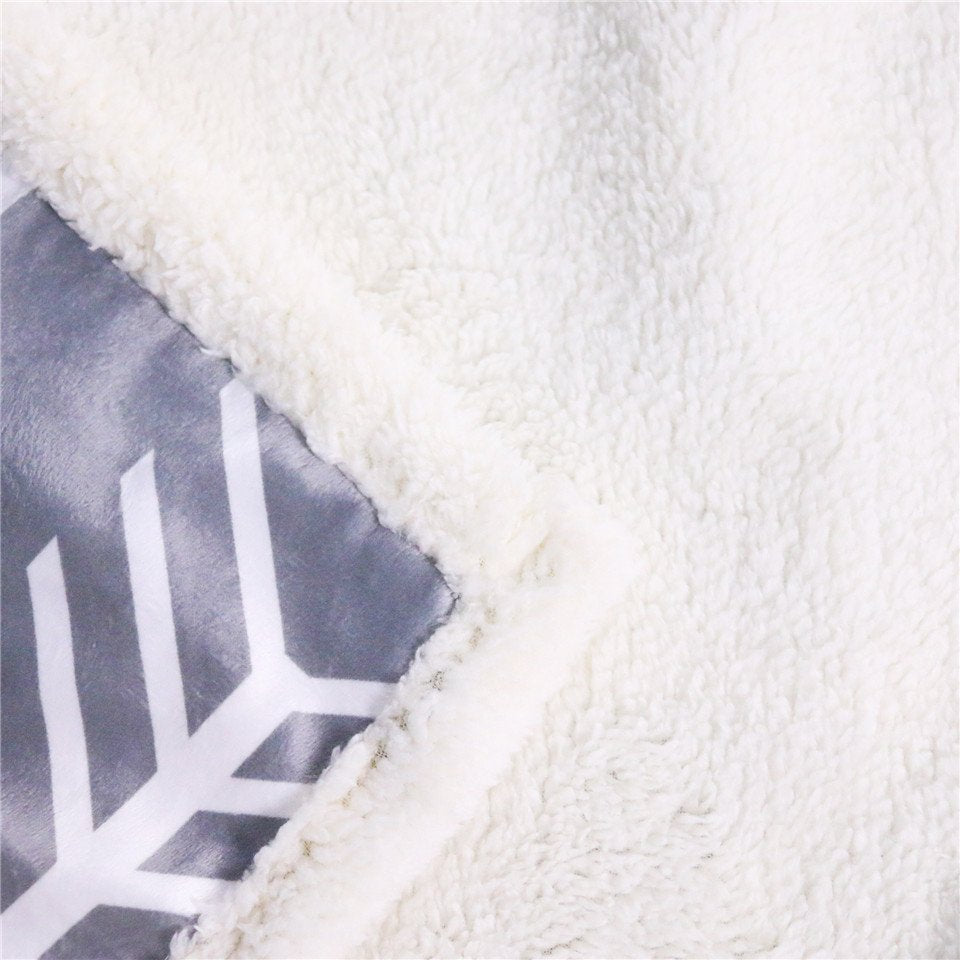 USA Stars and Stripes Flag Fleece Throw Blanket