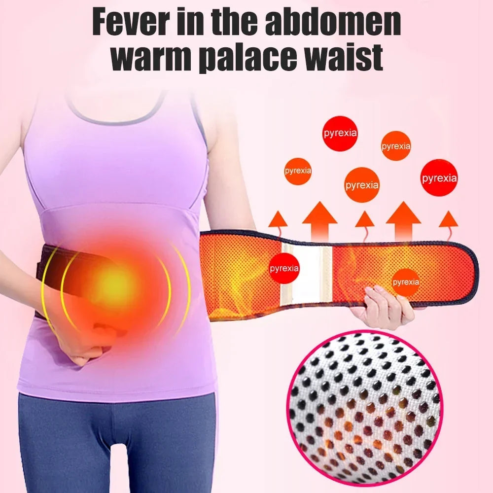 Magnetic Self-Heating Lumbar Support Belt – Back Pain Relief