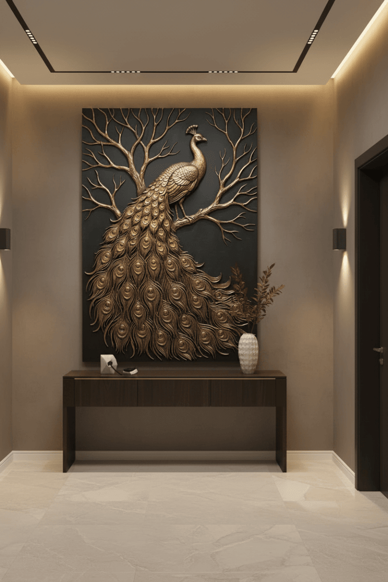 Black and Gold Wild Animals Wall Art – Luxury Canvas Wall Decor