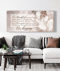 Christian Wall Art: Be Thankful Always Forgive (Wood Frame Ready To Hang)