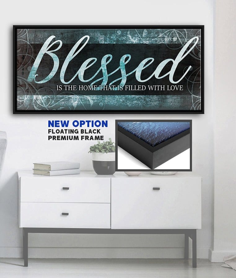 Christian Wall Art: Blessed Is The Home - Religious Housewarming Gift