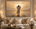 Faith Wall Art – I Will Never Leave You Nor Forsake You | Hebrews 13:5 Christian Wall Art