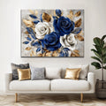 Floral Rose Canvas Wall Art – Modern Home Décor for Living Room & Bedroom