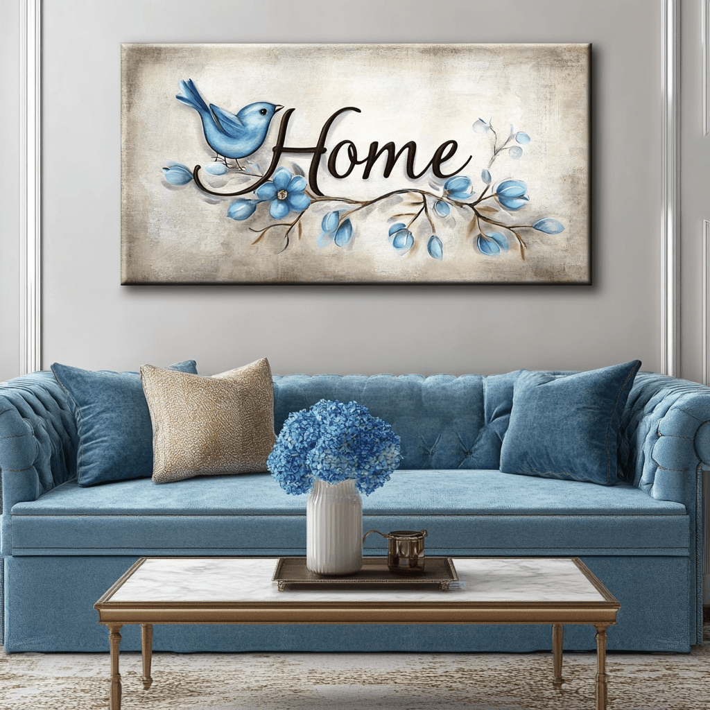 Home Wall Art: Home Word Sign v14