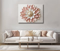 Petal Grace – Pink & White Floral Canvas Wall Art