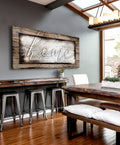 Rustic Home Canvas – Farmhouse Style Wall Decor for Living Room and Kitchen