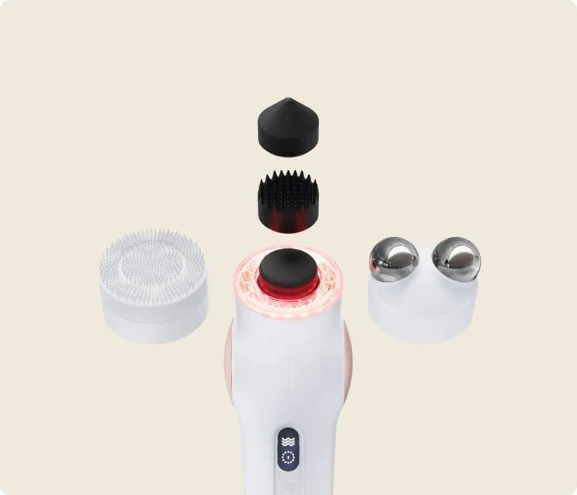 TheraFace PRO All-in-One Skincare Device with LED Light, Microcurrent & Facial Massage (White)